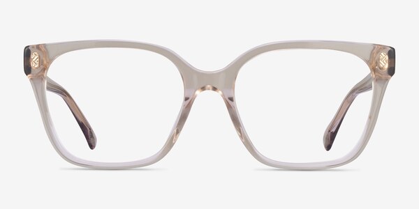 Ralph RA7158U Clear Brown Acetate Eyeglass Frames