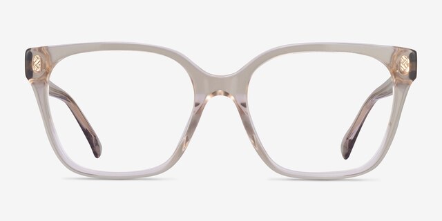 Ralph RA7158U Clear Brown AcetateEyeglass Frames from EyeBuyDirect, Front View