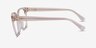 Ralph RA7158U Clear Brown AcetateEyeglass Frames from EyeBuyDirect, Side View
