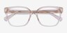 Ralph RA7158U Clear Brown AcetateEyeglass Frames from EyeBuyDirect, Closed View