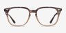 Ray-Ban RB4362V Striped Brown PlasticEyeglass Frames from EyeBuyDirect, Front View