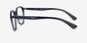 Ray-Ban RB7156 Matte Transparent Blue PlasticEyeglass Frames from EyeBuyDirect, Side View