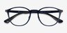 Ray-Ban RB7156 Matte Transparent Blue PlasticEyeglass Frames from EyeBuyDirect, Closed View
