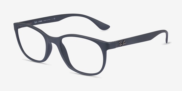 Ray-Ban RB7183 Liteforce Matte Gray PlasticEyeglass Frames from EyeBuyDirect, Angle View