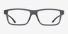 ARNETTE Cross Fade Ii Transparent Gray Eco-friendlyEyeglass Frames from EyeBuyDirect, Front View