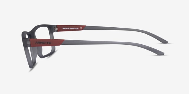 ARNETTE Cross Fade Ii Transparent Gray Eco-friendlyEyeglass Frames from EyeBuyDirect, Side View