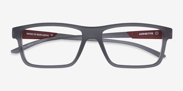 ARNETTE Cross Fade Ii Transparent Gray Eco-friendlyEyeglass Frames from EyeBuyDirect, Closed View
