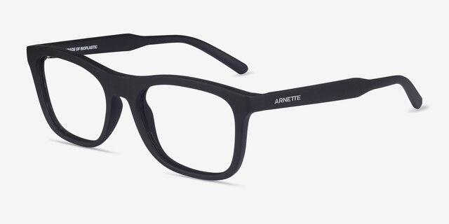 ARNETTE Namazu Matte Black Eco-friendlyEyeglass Frames from EyeBuyDirect, Angle View