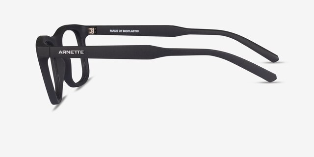 ARNETTE Namazu Matte Black Eco-friendlyEyeglass Frames from EyeBuyDirect, Side View