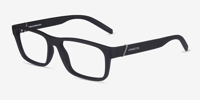 ARNETTE Flamengo Matte Black Eco-friendlyEyeglass Frames from EyeBuyDirect, Angle View