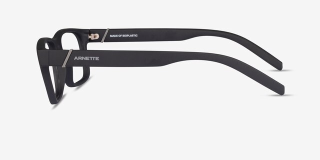 ARNETTE Flamengo Matte Black Eco-friendlyEyeglass Frames from EyeBuyDirect, Side View