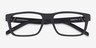 ARNETTE Flamengo Matte Black Eco-friendlyEyeglass Frames from EyeBuyDirect, Closed View