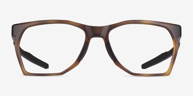 Oakley Ctrlnk Brown Tortoise PlasticEyeglass Frames from EyeBuyDirect, Front View