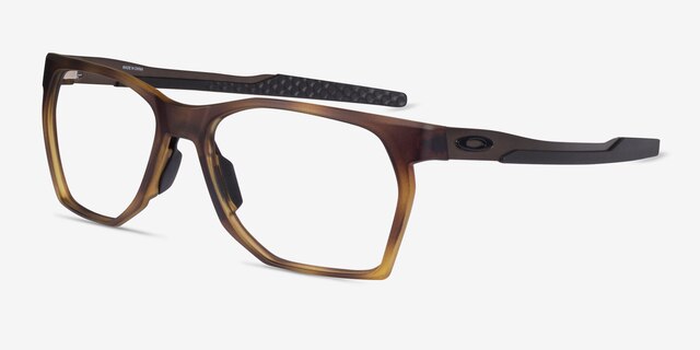 Oakley Ctrlnk Brown Tortoise PlasticEyeglass Frames from EyeBuyDirect, Angle View