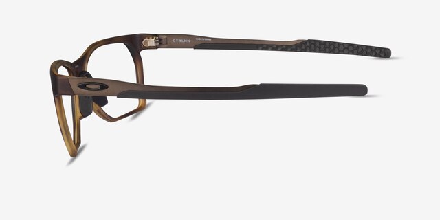 Oakley Ctrlnk Brown Tortoise PlasticEyeglass Frames from EyeBuyDirect, Side View