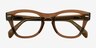 Ray-Ban RB0707V Transparent Brown PlasticEyeglass Frames from EyeBuyDirect, Closed View
