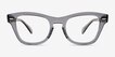Ray-Ban RB0707V Transparent Gray PlasticEyeglass Frames from EyeBuyDirect, Front View