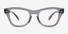 Ray-Ban RB0707V Transparent Gray PlasticEyeglass Frames from EyeBuyDirect, Front View