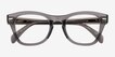 Ray-Ban RB0707V Transparent Gray PlasticEyeglass Frames from EyeBuyDirect, Closed View