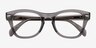 Ray-Ban RB0707V Transparent Gray PlasticEyeglass Frames from EyeBuyDirect, Closed View