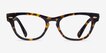 Ray-Ban RB2201V Laramie Dark Tortoise AcetateEyeglass Frames from EyeBuyDirect, Front View