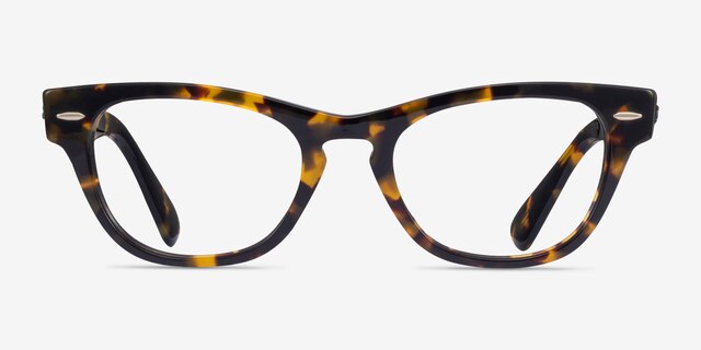 Ray-Ban RB2201V Laramie Dark Tortoise AcetateEyeglass Frames from EyeBuyDirect, Front View