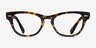 Ray-Ban RB2201V Laramie Dark Tortoise AcetateEyeglass Frames from EyeBuyDirect, Front View