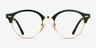 Ray-Ban RB4246V Clubround Green Gold AcetateEyeglass Frames from EyeBuyDirect, Front View