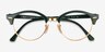 Ray-Ban RB4246V Clubround Green Gold AcetateEyeglass Frames from EyeBuyDirect, Closed View