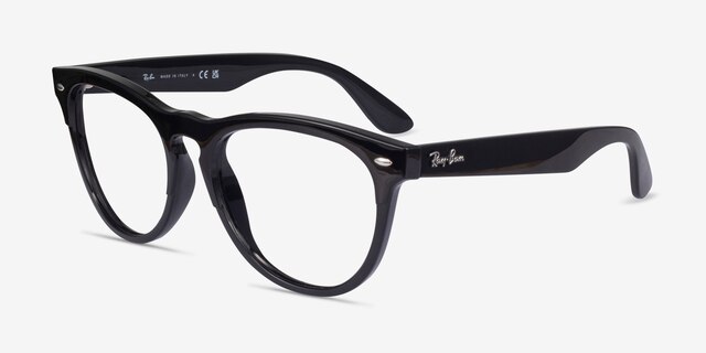 Ray-Ban RB4471V Iris Shiny Black PlasticEyeglass Frames from EyeBuyDirect, Angle View
