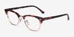 Ray-Ban RB5154 Clubmaster Tortoise Rose Gold AcetateEyeglass Frames from EyeBuyDirect, Angle View