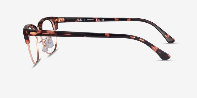 Ray-Ban RB5154 Clubmaster Tortoise Rose Gold AcetateEyeglass Frames from EyeBuyDirect, Side View