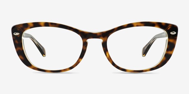 Ray-Ban RB5366 Dark Tortoise AcetateEyeglass Frames from EyeBuyDirect, Front View