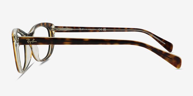 Ray-Ban RB5366 Dark Tortoise AcetateEyeglass Frames from EyeBuyDirect, Side View