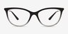 Vogue Eyewear VO5239 Black Gray Gradient PlasticEyeglass Frames from EyeBuyDirect, Front View