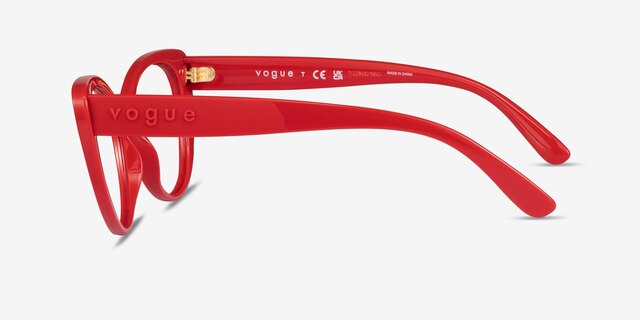 Vogue Eyewear VO5422 Red PlasticEyeglass Frames from EyeBuyDirect, Side View