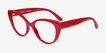 Vogue Eyewear VO5422 Red PlasticEyeglass Frames from EyeBuyDirect, Angle View