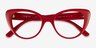Vogue Eyewear VO5422 Red Coral PlasticEyeglass Frames from EyeBuyDirect, Closed View
