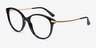 Vogue Eyewear VO5423 Shiny Black MetalEyeglass Frames from EyeBuyDirect, Angle View