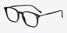 Vogue Eyewear VO5433 Shiny Black AcetateEyeglass Frames from EyeBuyDirect, Angle View