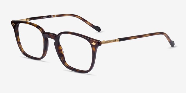 Vogue Eyewear VO5433 Tortoise AcetateEyeglass Frames from EyeBuyDirect, Angle View