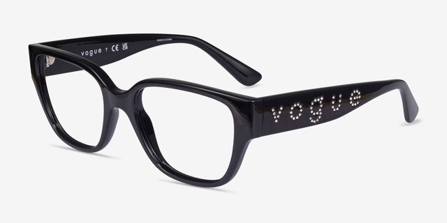 Vogue Eyewear VO5458B Shiny Black PlasticEyeglass Frames from EyeBuyDirect, Angle View