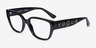 Vogue Eyewear VO5458B Shiny Black PlasticEyeglass Frames from EyeBuyDirect, Angle View