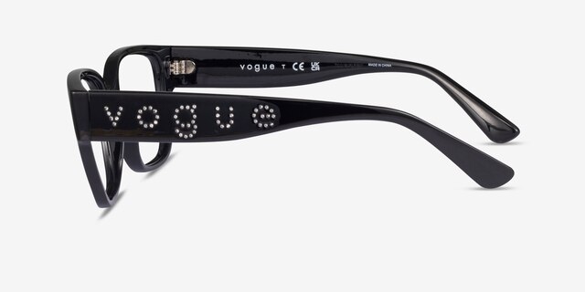 Vogue Eyewear VO5458B Shiny Black PlasticEyeglass Frames from EyeBuyDirect, Side View