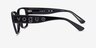 Vogue Eyewear VO5458B Shiny Black PlasticEyeglass Frames from EyeBuyDirect, Side View