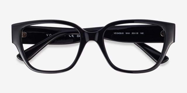 Vogue Eyewear VO5458B Shiny Black PlasticEyeglass Frames from EyeBuyDirect, Closed View