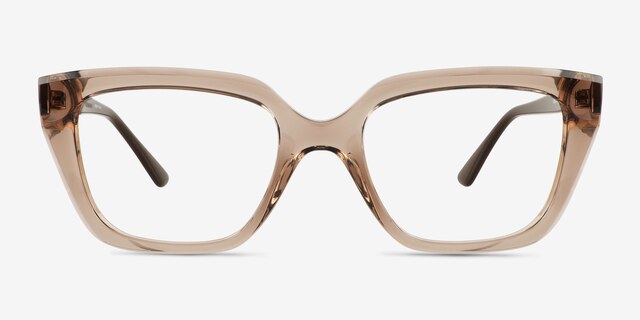 Vogue Eyewear VO5477B Transparent Brown PlasticEyeglass Frames from EyeBuyDirect, Front View