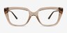 Vogue Eyewear VO5477B Transparent Brown PlasticEyeglass Frames from EyeBuyDirect, Front View
