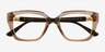 Vogue Eyewear VO5477B Transparent Brown PlasticEyeglass Frames from EyeBuyDirect, Closed View
