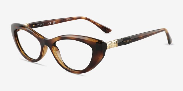 Vogue Eyewear VO5478B Tortoise PlasticEyeglass Frames from EyeBuyDirect, Angle View
